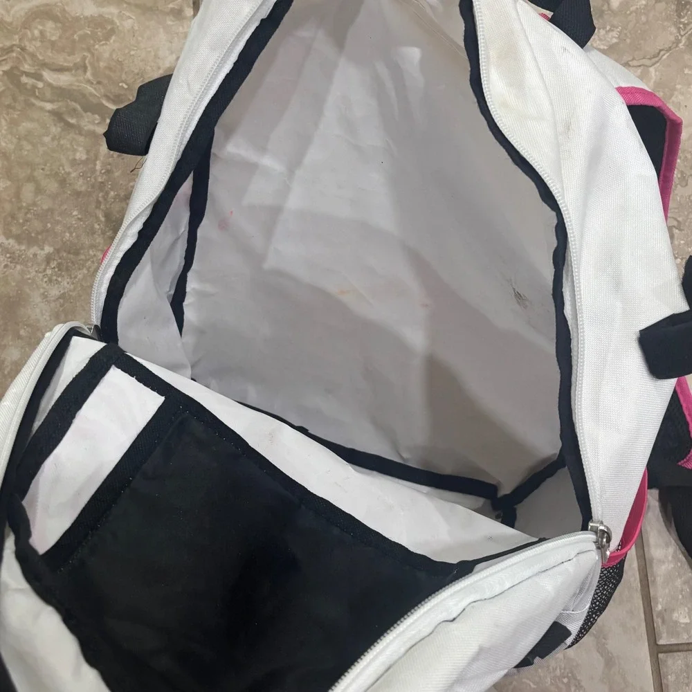 Rawlings Storm Fastpitch Softball Backpack Bag White Pink Kids Girls Athletic